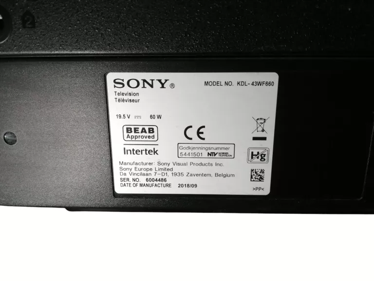 telewizor-led-sony-bravia-kdl-43wf660-43-cale-pilot-ean-gtin-4548736076532