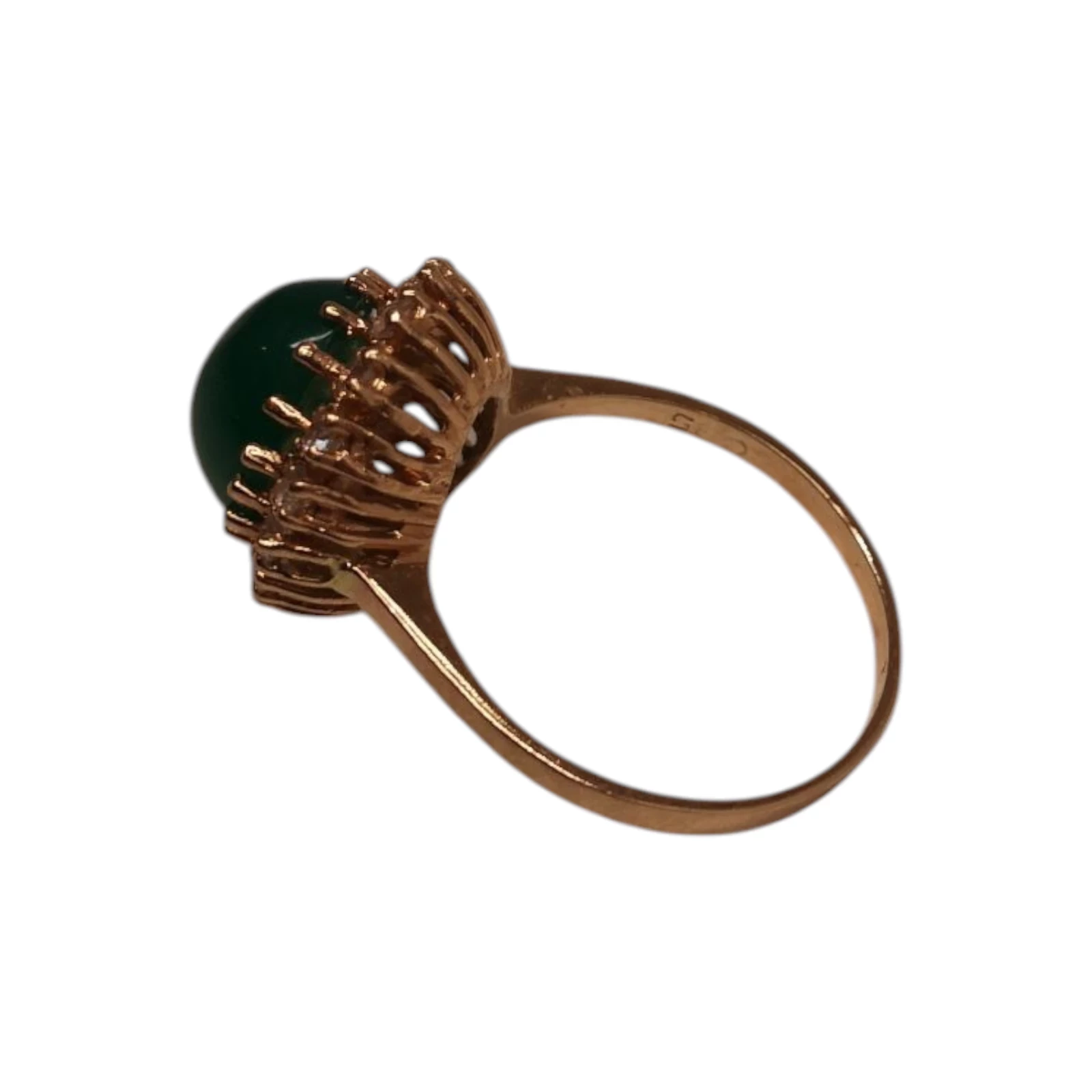 elegancki-zloty-pierscionek-z-onyksem-437-g-proba-585-rozmiar-20-stan-11323-2