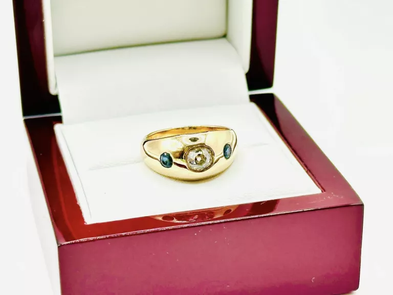 zloty-pierscionek-z-brylantem-i-szafirami-585-707g-r12-certyfikat-stan-11323-2