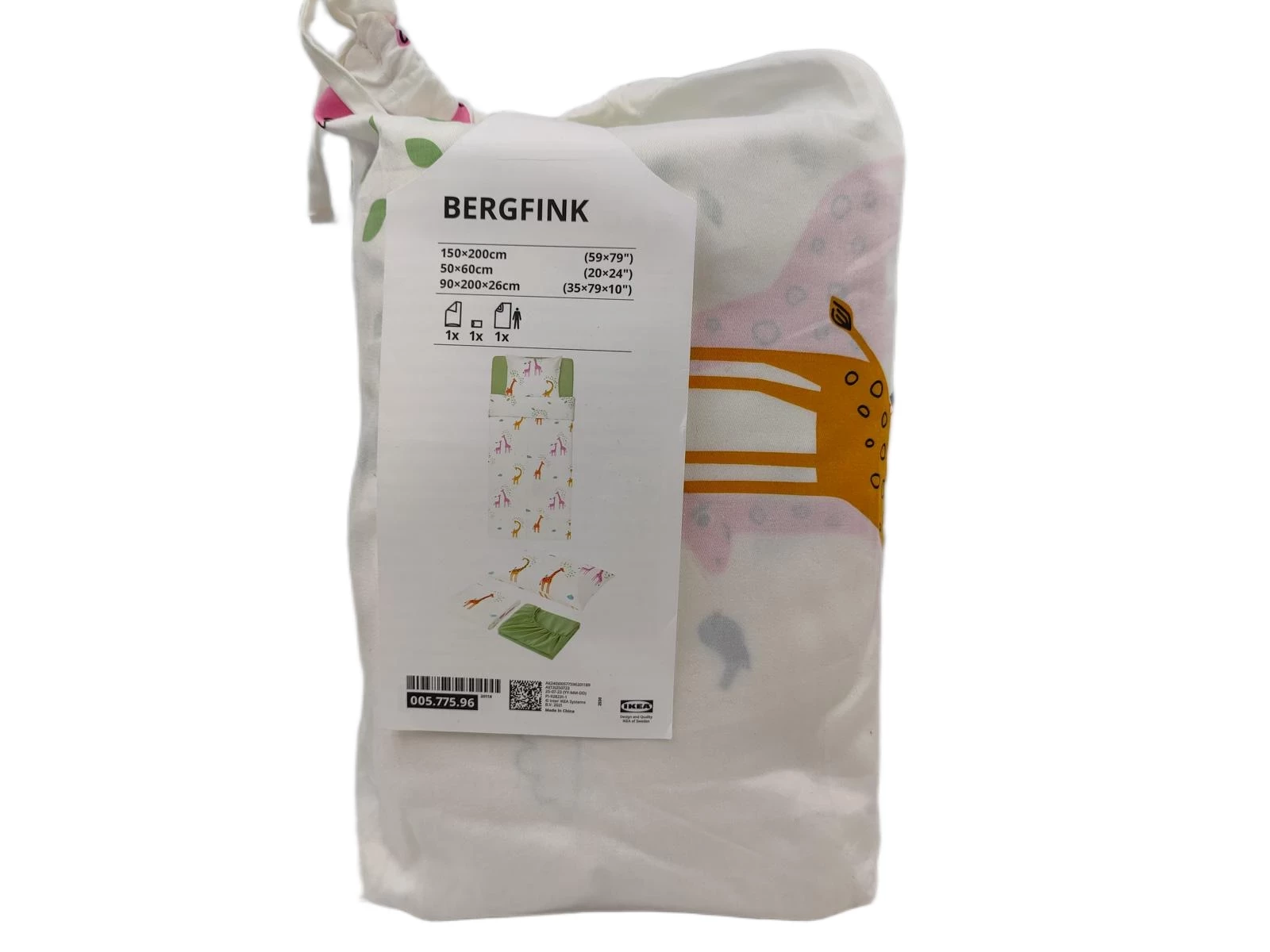 ikea-bergfink-3-cz-komplet-poscieli-z-torba-zyrafa-150x20050x60-cm-ean-gtin-0080579006009