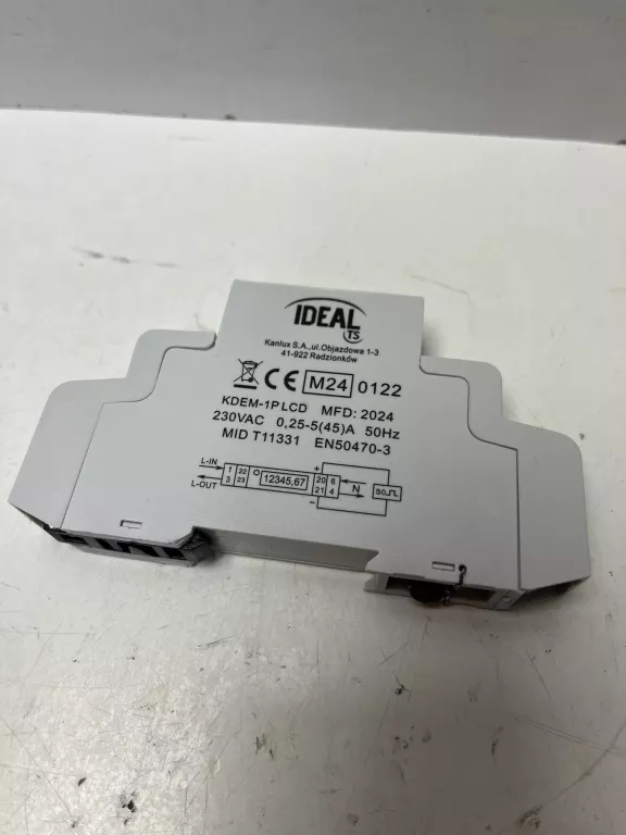 ideal-kanlux-licznik-zuzycia-energii-1p-in-45a-kdem-1p-lcd-19343-ean-gtin-5905339193438