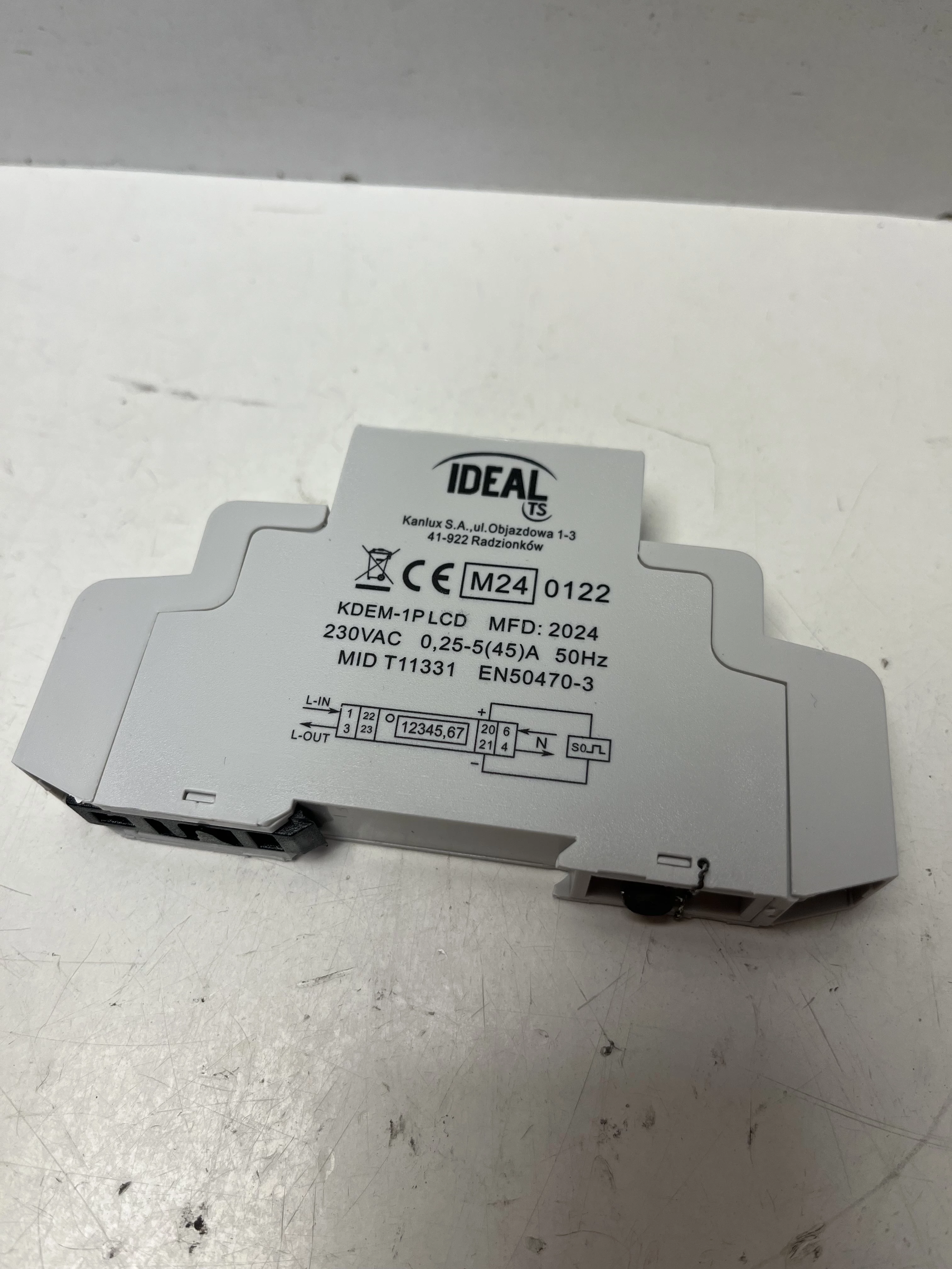 ideal-kanlux-licznik-zuzycia-energii-1p-in-45a-kdem-1p-lcd-19343-ean-gtin-5905339193438