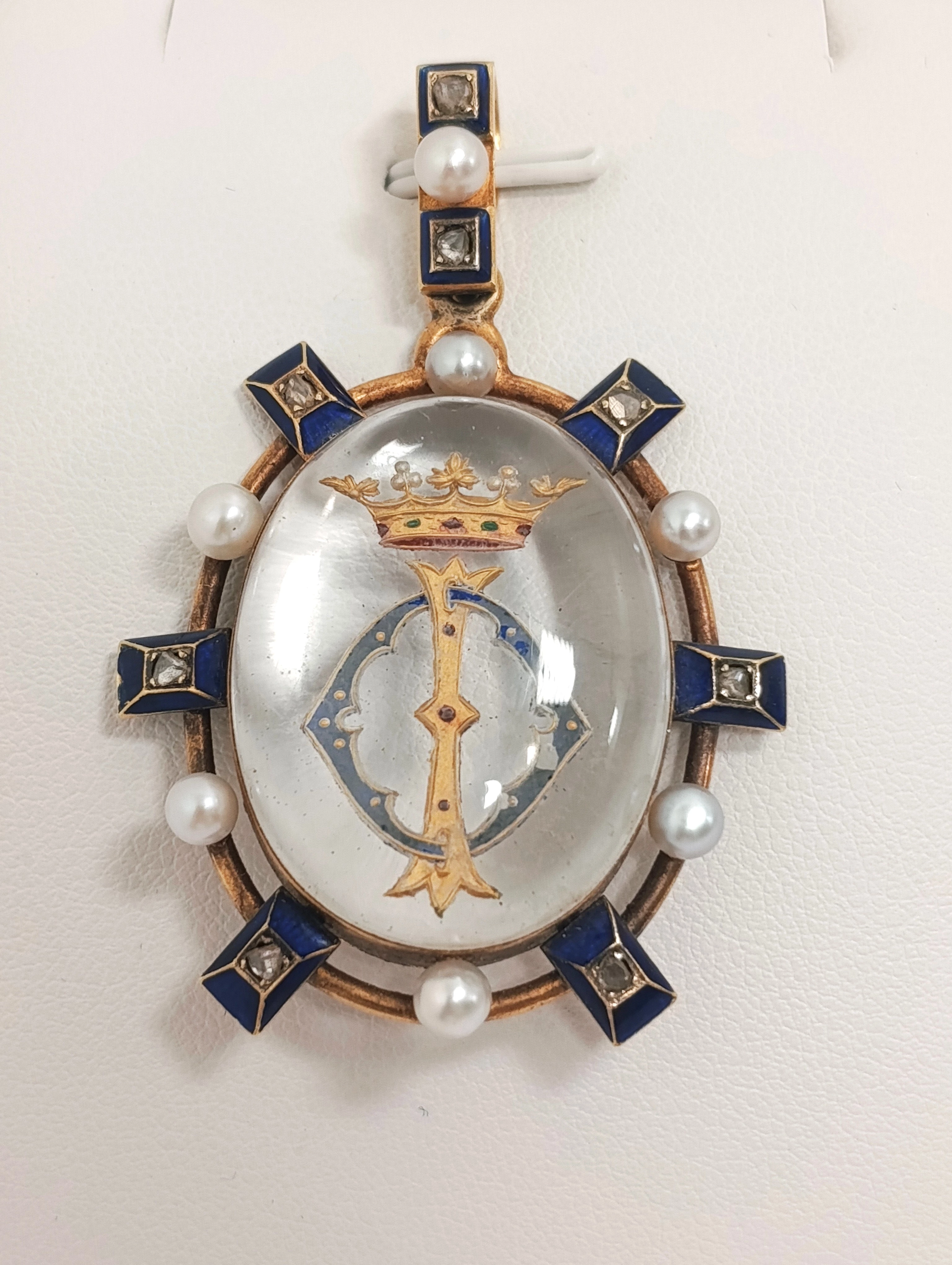 zlota-zawieszka-2016g-750-8x-rozeta-diamentowa-7x-perla-hodowlana-rodzaj-2205-2