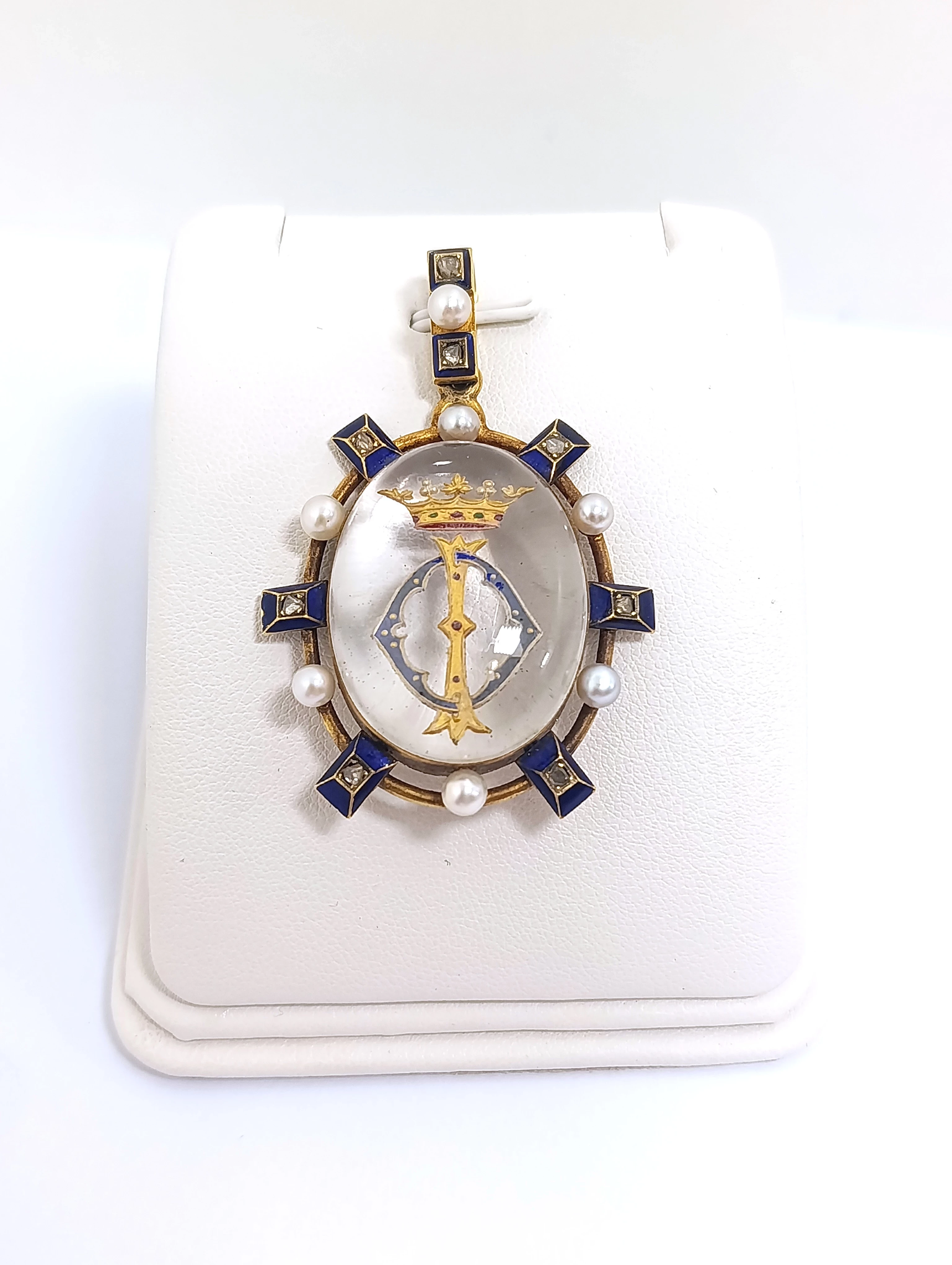 zlota-zawieszka-2016g-750-8x-rozeta-diamentowa-7x-perla-hodowlana-material-15835-2