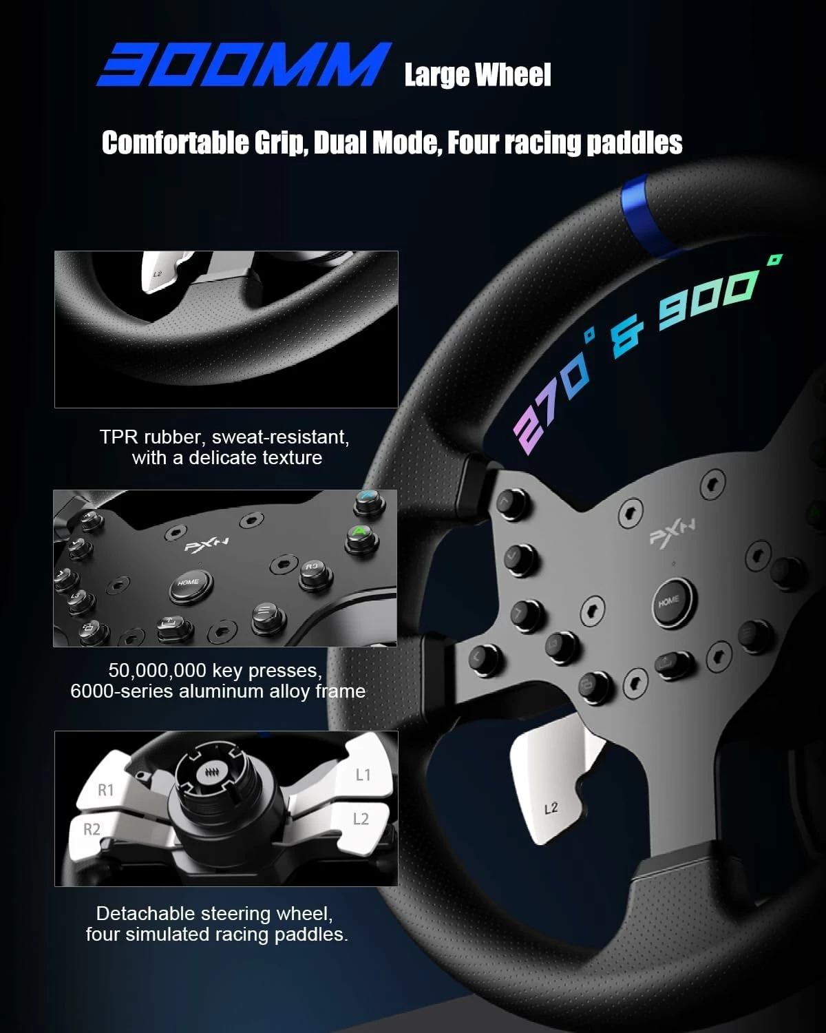 jak-nowa-kierownica-pxn-v99-skrzynia-manualna-xbox-one-series-sx-ps4-pc-model-v99