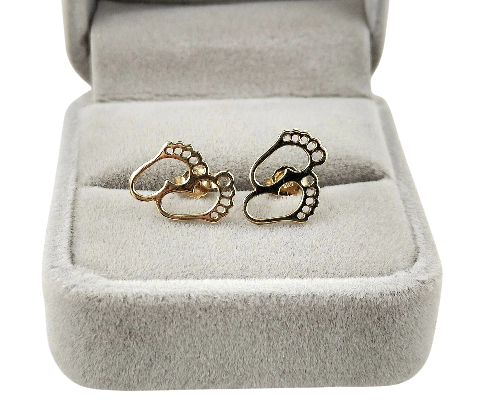 piekne-zlote-kolczyki-stopki-145g-585-wp-3-grajewo