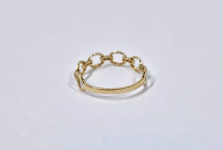 zloto-585-14k-zloty-pierscionek-z-motywem-ogniw-lancucha-rozm-18-095-g-rozmiarsrednica-wew-mm-372-18