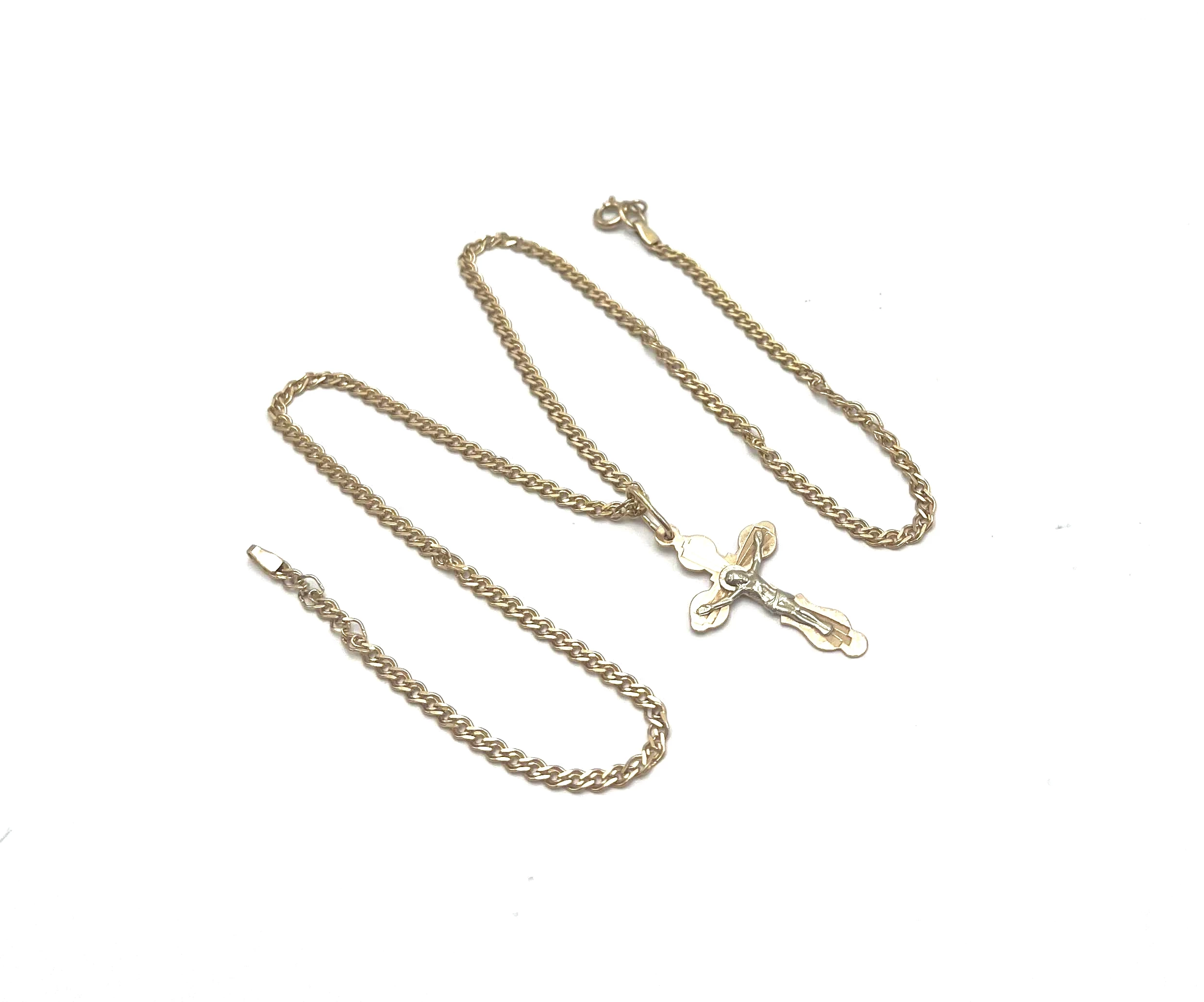 wyrob-jubilerski-uzywany-lancuszek-z-zawieszka-krzyz-dlugosc-calkowita-40