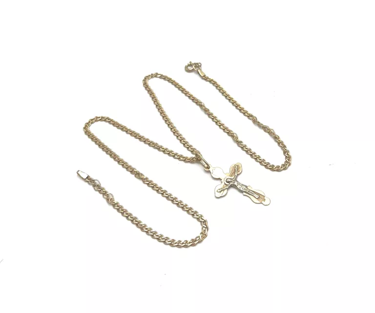 wyrob-jubilerski-uzywany-lancuszek-z-zawieszka-krzyz-dlugosc-calkowita-40