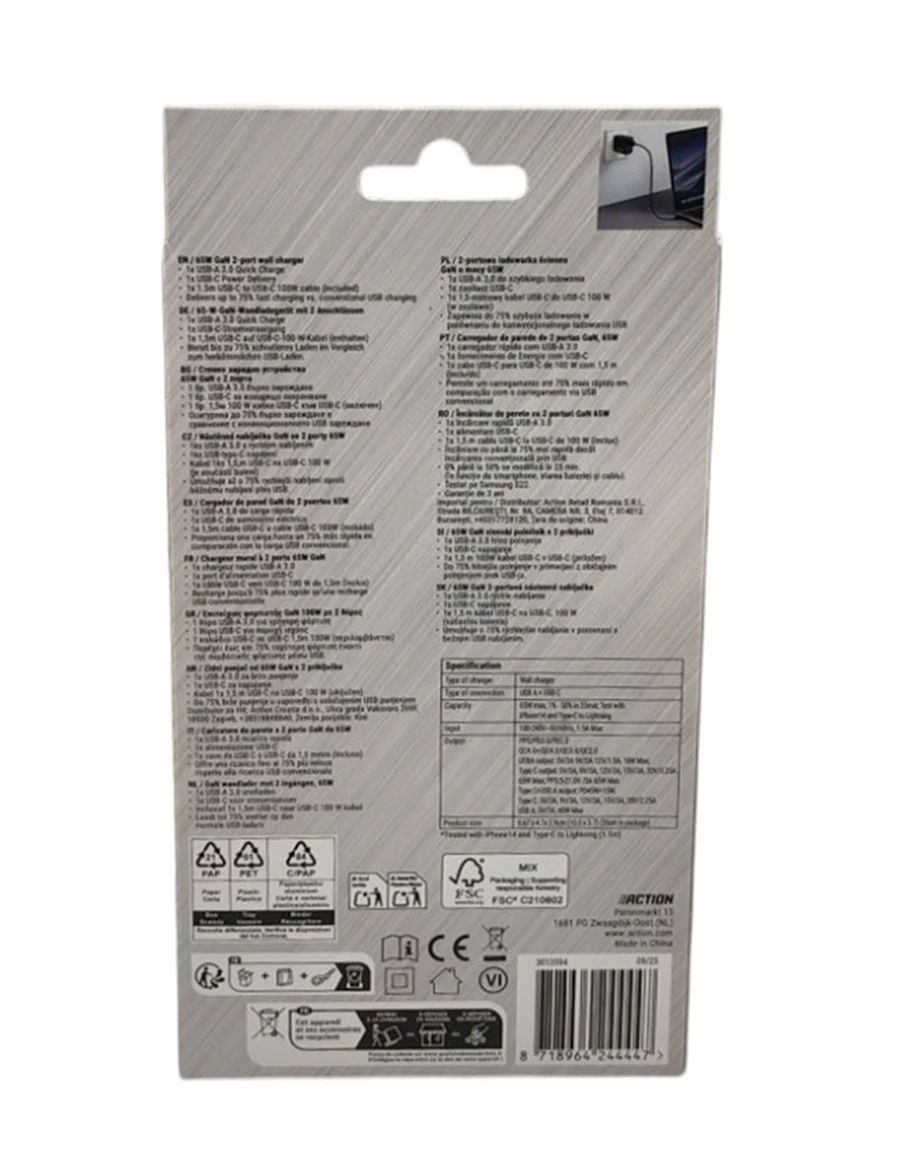 ladowarka-fast-charger-65w-usb-c-usb-a-re-load-czarna-ean-gtin-8718964244447