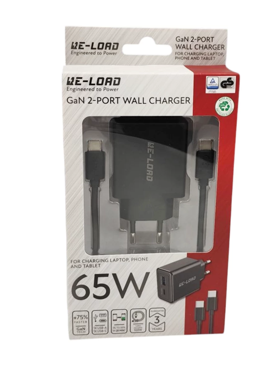 ladowarka-fast-charger-65w-usb-c-usb-a-re-load-czarna-targowa-20-warszawa