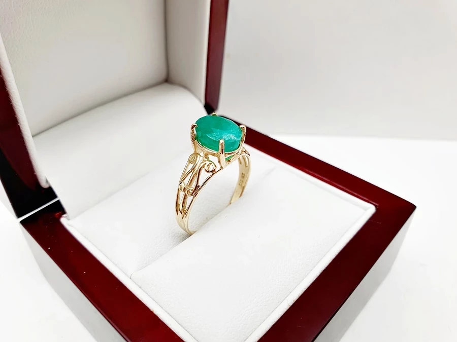 delikatny-piekny-zloty-pierscionek-ze-szmaragdem-p585-14ct-209-g-r15-rozmiarsrednica-wew-mm-372-15