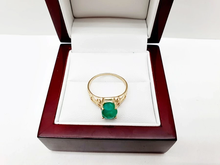 delikatny-piekny-zloty-pierscionek-ze-szmaragdem-p585-14ct-209-g-r15-waga-209