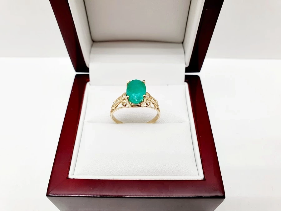 delikatny-piekny-zloty-pierscionek-ze-szmaragdem-p585-14ct-209-g-r15-stan-11323-2