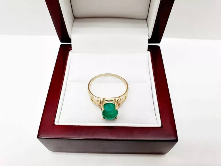 delikatny-piekny-zloty-pierscionek-ze-szmaragdem-p585-14ct-209-g-r15-waga-209