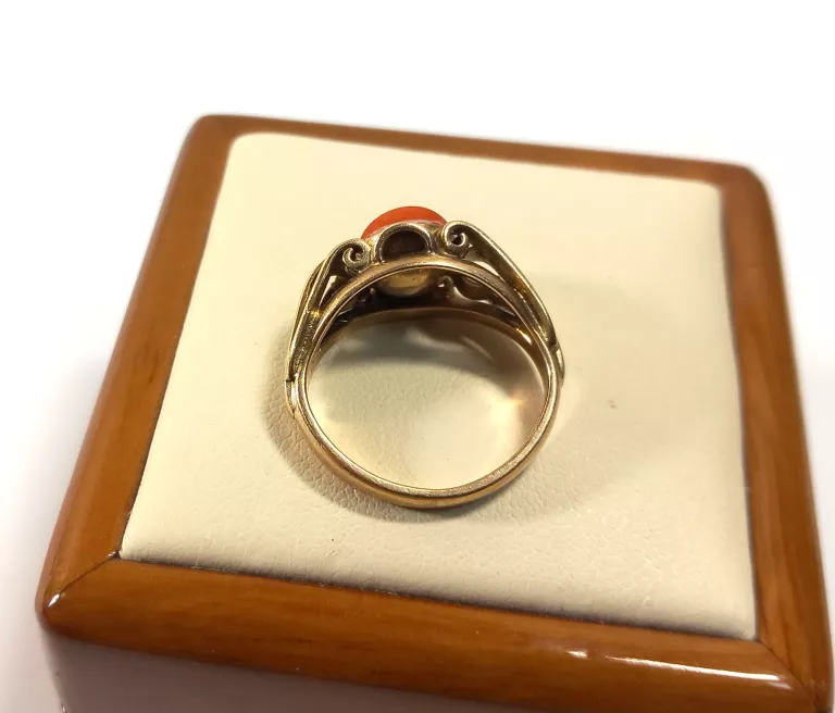 zloty-pierscionek-z-koralem-pr333-r10-polska-319-szczytno