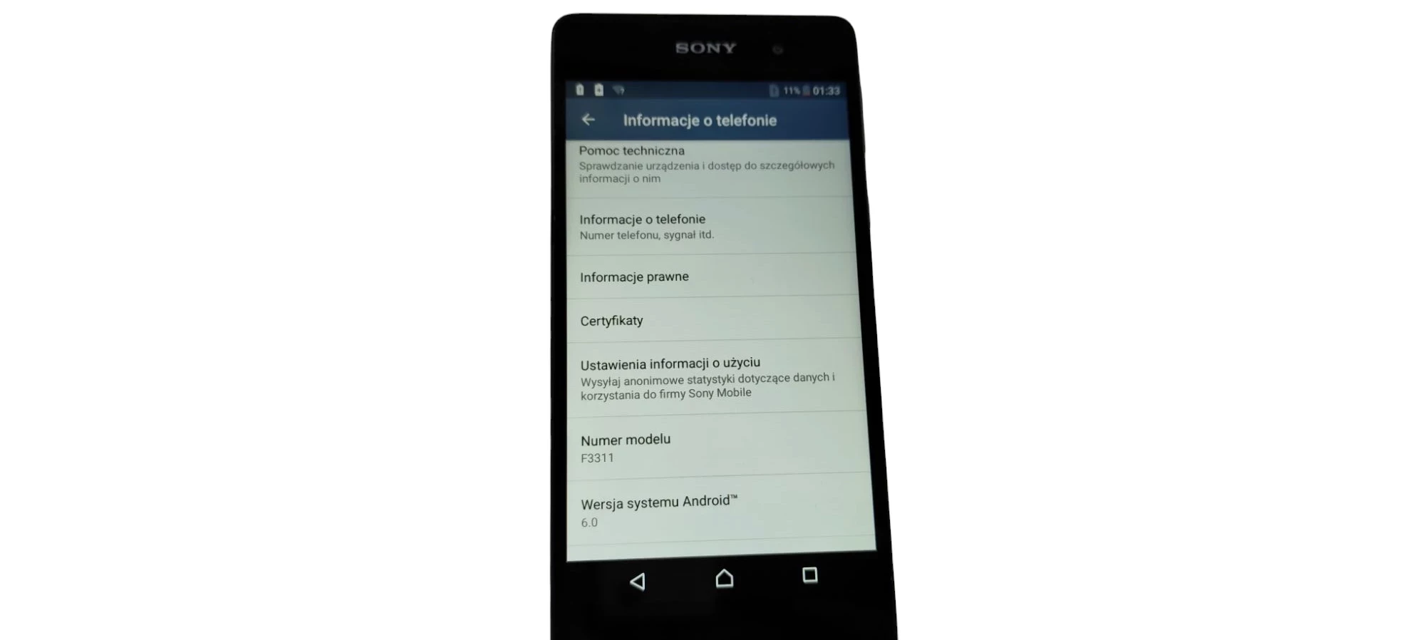 telefon-sony-xperia-e5-f3311-brak-slota-targowa-20-warszawa