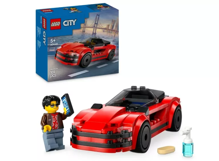 klocki-lego-city-60448-czerwony-samochod-sportowy-wyscigowy-bytomska-78-piekary-slaskie
