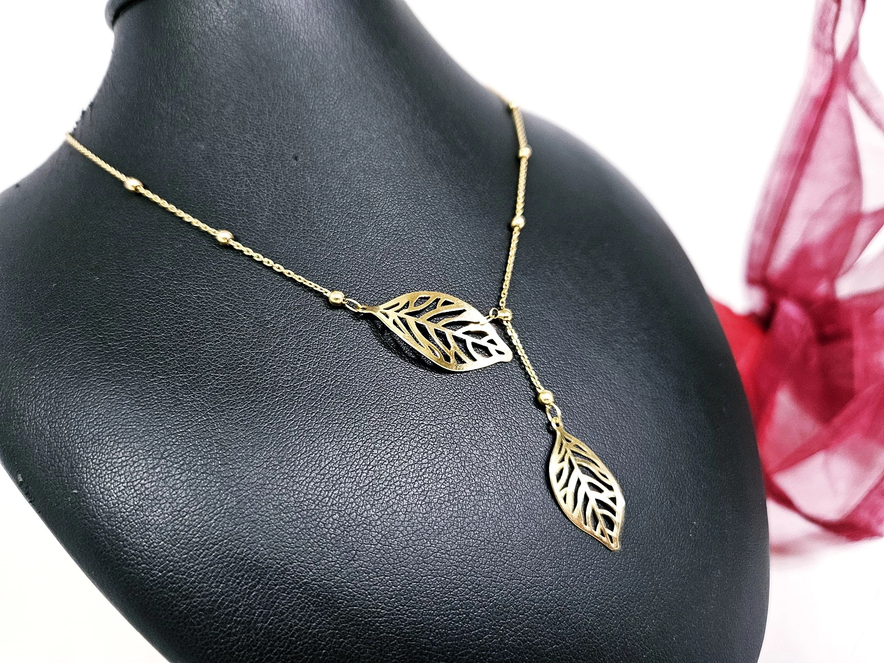 zloty-lancuszek-celebrytka-dwa-piekne-liscie-272g-585p-rodzaj-2205-2