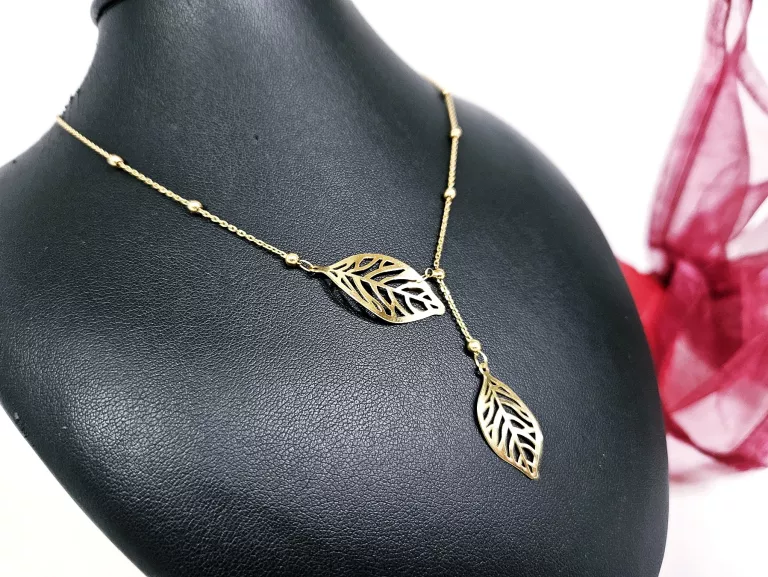 zloty-lancuszek-celebrytka-dwa-piekne-liscie-272g-585p-rodzaj-2205-2