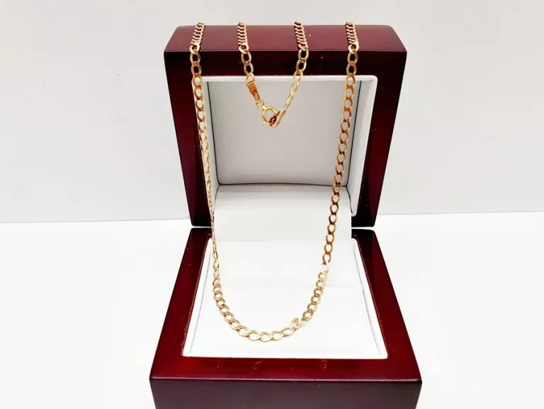klasyczny-piekny-zloty-lancuszek-pancerka-p585-14ct-322-g-46-cm-stan-11323-2