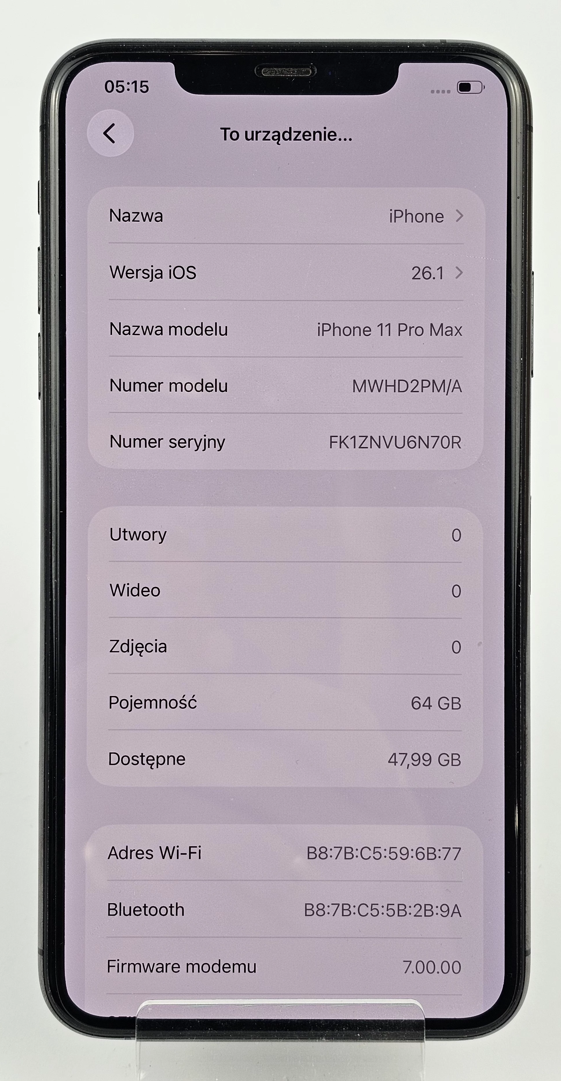 smartfon-apple-iphone-11-pro-max-4-gb-64-gb-4g-ean-gtin-190199381261