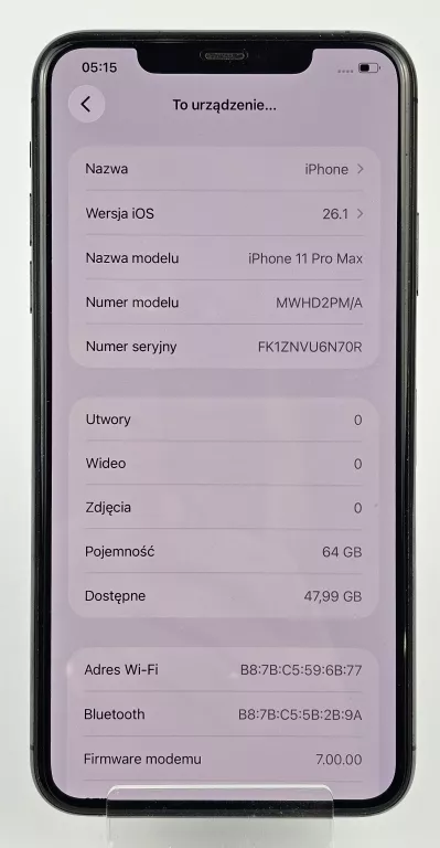 smartfon-apple-iphone-11-pro-max-4-gb-64-gb-4g-ean-gtin-190199381261