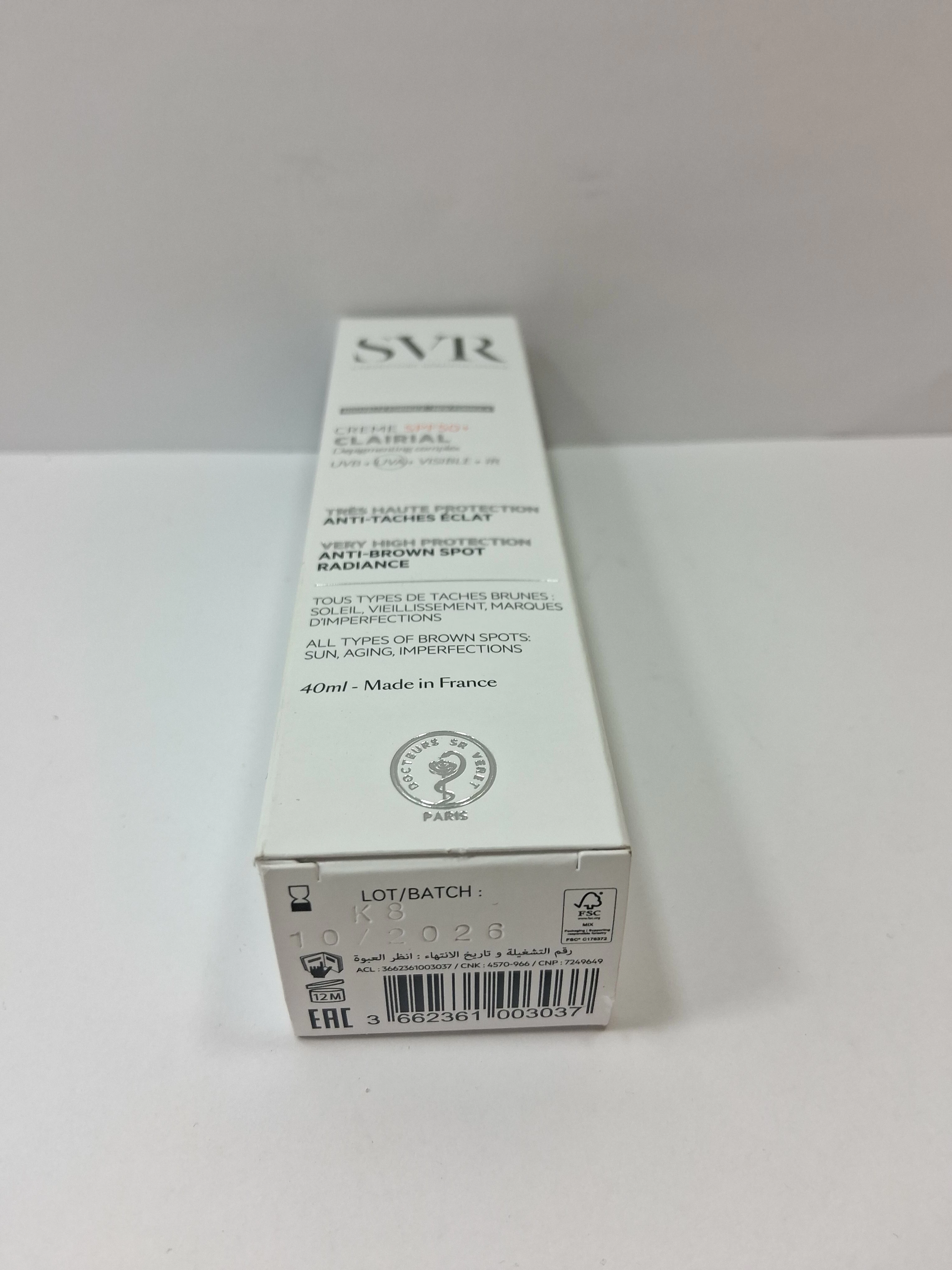 svr-creme-spf-50-40ml-clairial-ean-gtin-3662361003037