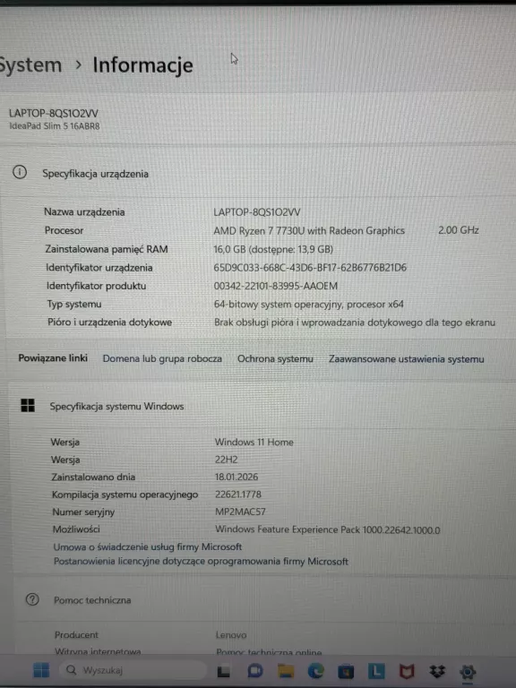 laptop-lenovo-ideapad-slim-5-16abr8-ryzen-716gb512gb-gwarancja-liczba-rdzeni-procesora-4329-7