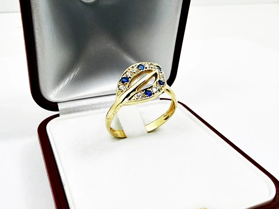 zloty-pierscionek-585-biale-i-niebieskie-cyrkonie-rozmiar-19-waga-260-stan-11323-2