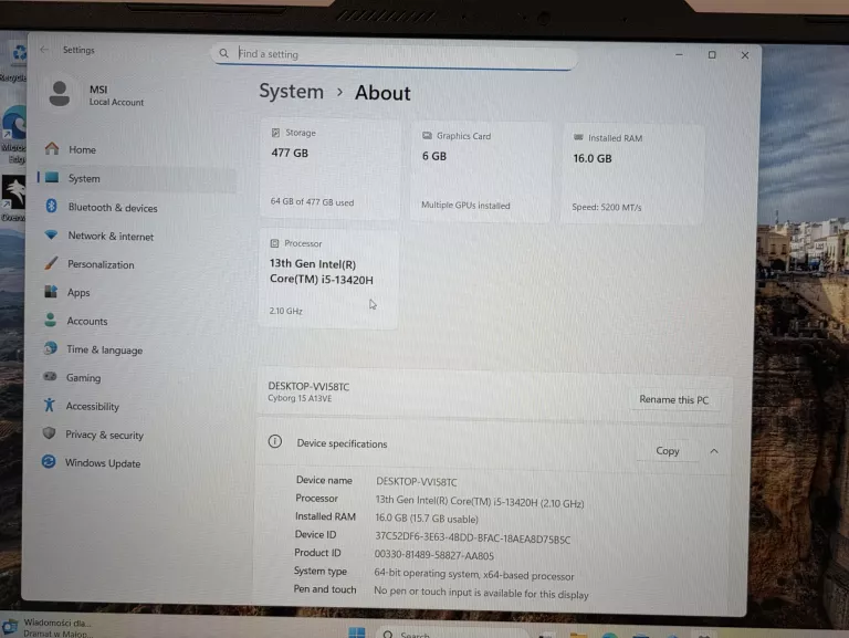 msi-cyborg-15-i5ram-16gbgeforce-rtx-4050ssd-512gbwin-11-gw-model-cyborg-15-a13