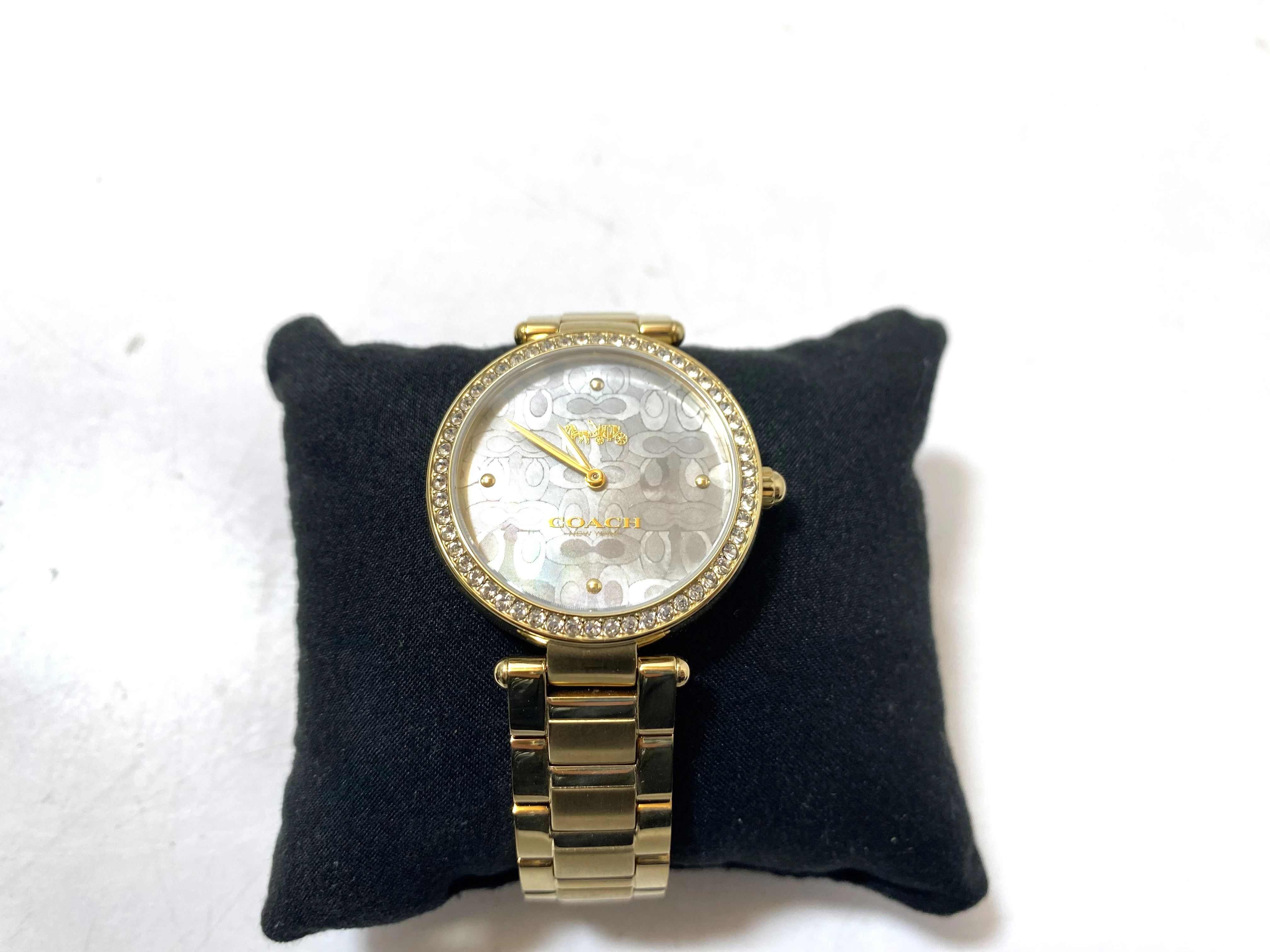 zegarek-coach-park-blue-dial-gold-steel-strap-w-pudelku-stan-11323-2