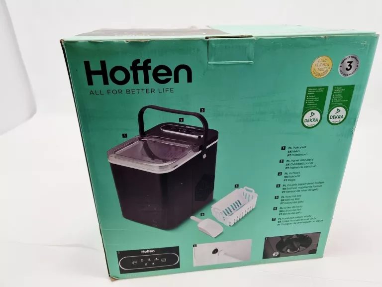 kostkarka-do-lodu-hoffen-14l-170w-czarna-automatyczna-2-rozmiary-kostek-kolor-dominujacy-129357-3