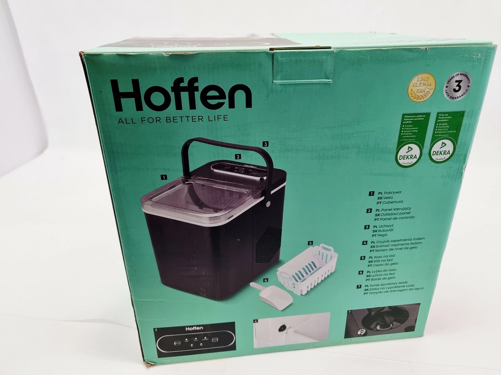 kostkarka-do-lodu-hoffen-14l-170w-czarna-automatyczna-2-rozmiary-kostek-kolor-dominujacy-129357-3