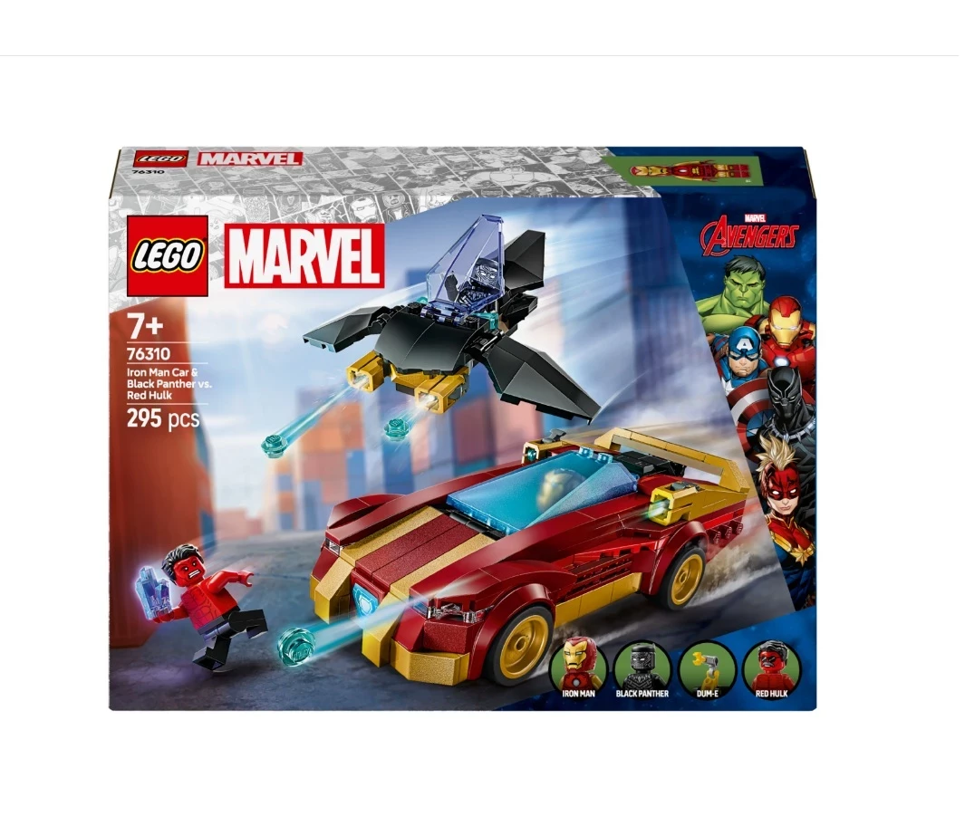 LEGO 76310 MARVEL SUPER HEROES - AUTO IRON MANA I CZARNA PANTERA VS