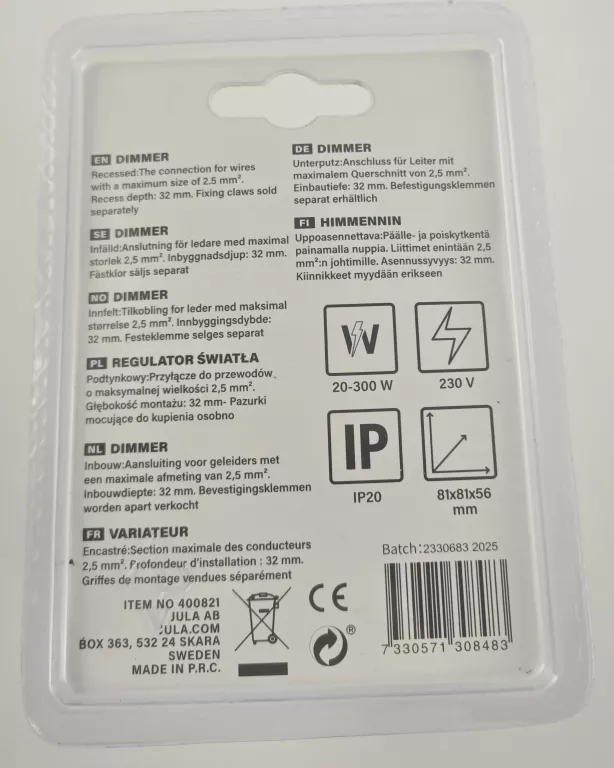 anslut-regulator-swiatla-ean-gtin-7330571308483
