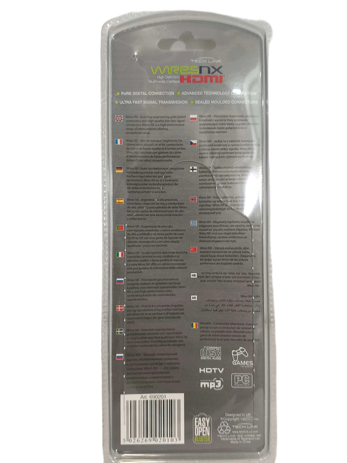 kabel-hdmi-1m-techlink-wires-690201-ean-gtin-5026268020104