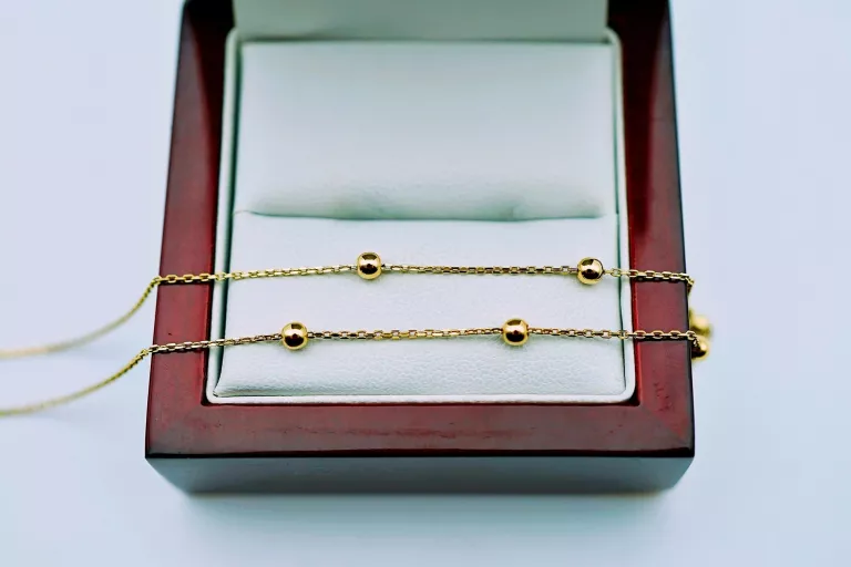 sliczny-zloty-lancuszek-pr333-8k-43cm-170g-bukowska-118-poznan