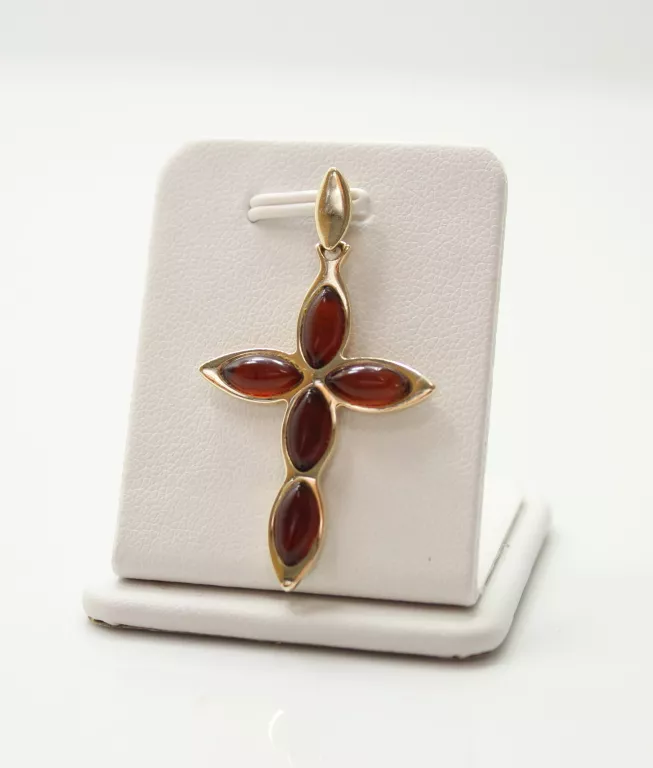 zlota-zawieszka-krzyz-bursztyn-585-310g-komisji-edukacji-narodowej-96u14-warszawa