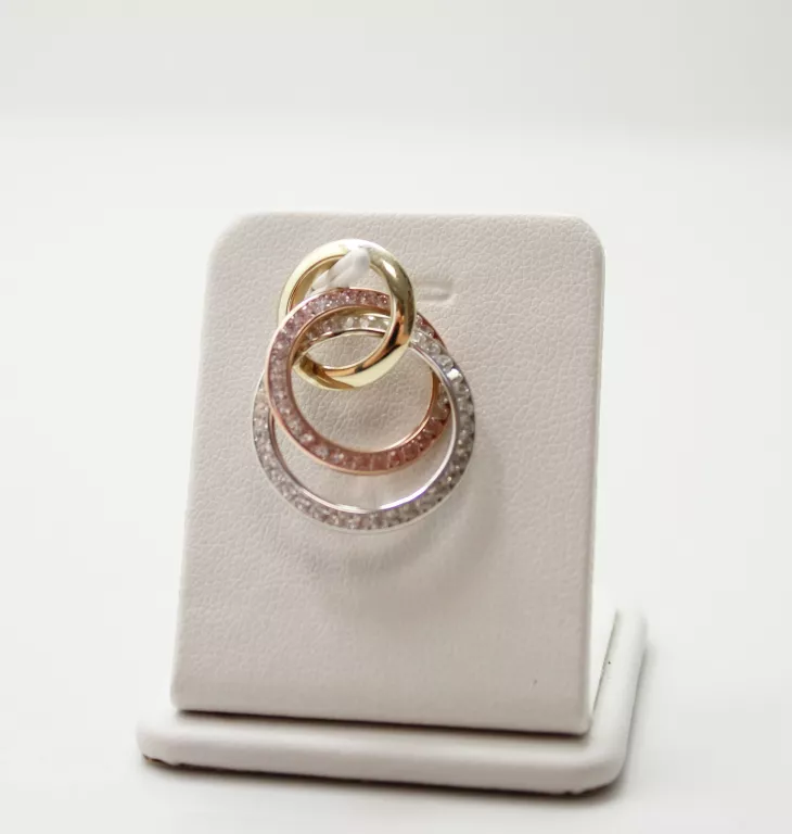 zlota-zawieszka-3-kolory-cyrkonie-375-189g-komisji-edukacji-narodowej-96u14-warszawa