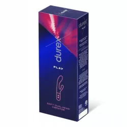 WIBRATOR DAMSKI KRÓLICZEK DUREX DUAL DLA KOBIET PAR MASAŻER ŁECHTACZKI