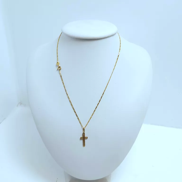 delikatny-zloty-lancuszek-z-krzyzykiem-p585-40-cm-252-g-stan-11323-2