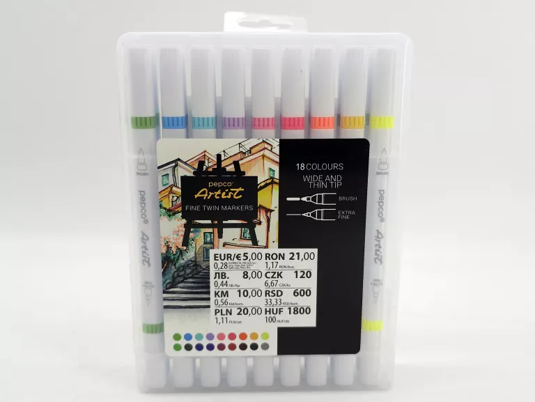 markery-dwustronne-18-kolorow-pepco-artist-piastowska-1-bielsko-biala-bis