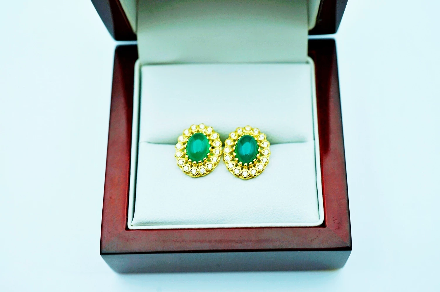 zlote-kolczyki-markizy-z-synt-chryzoprazami-pr585-14k-334g-stan-11323-2