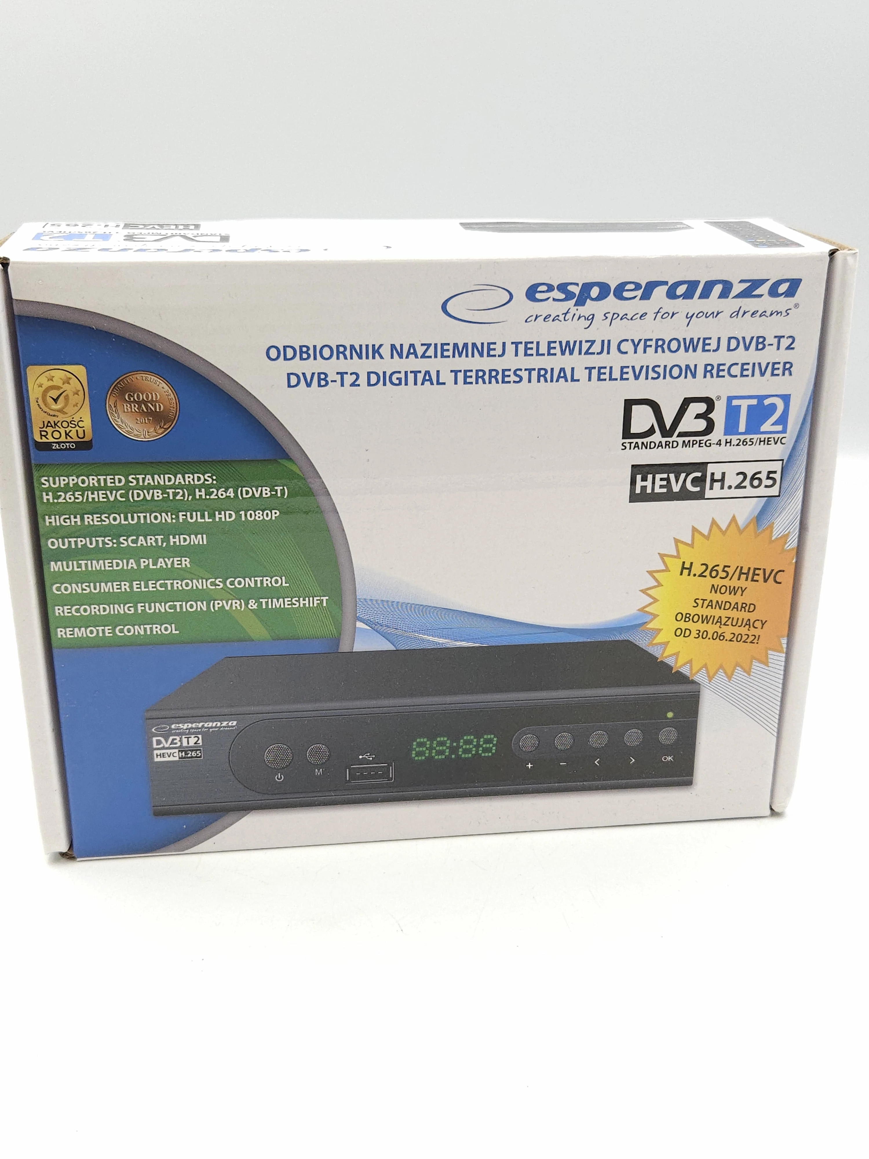 dekoder-tuner-tv-naziemnej-hd-dvb-t2-hevc-esperanza-ev106r-komplet-ratuszowa-5-szamotuly