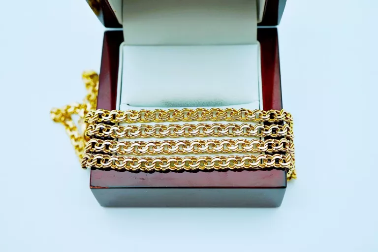 elegancki-zloty-lancuszek-garibaldi-pr585-14k-55cm-2010g-stan-11323-2