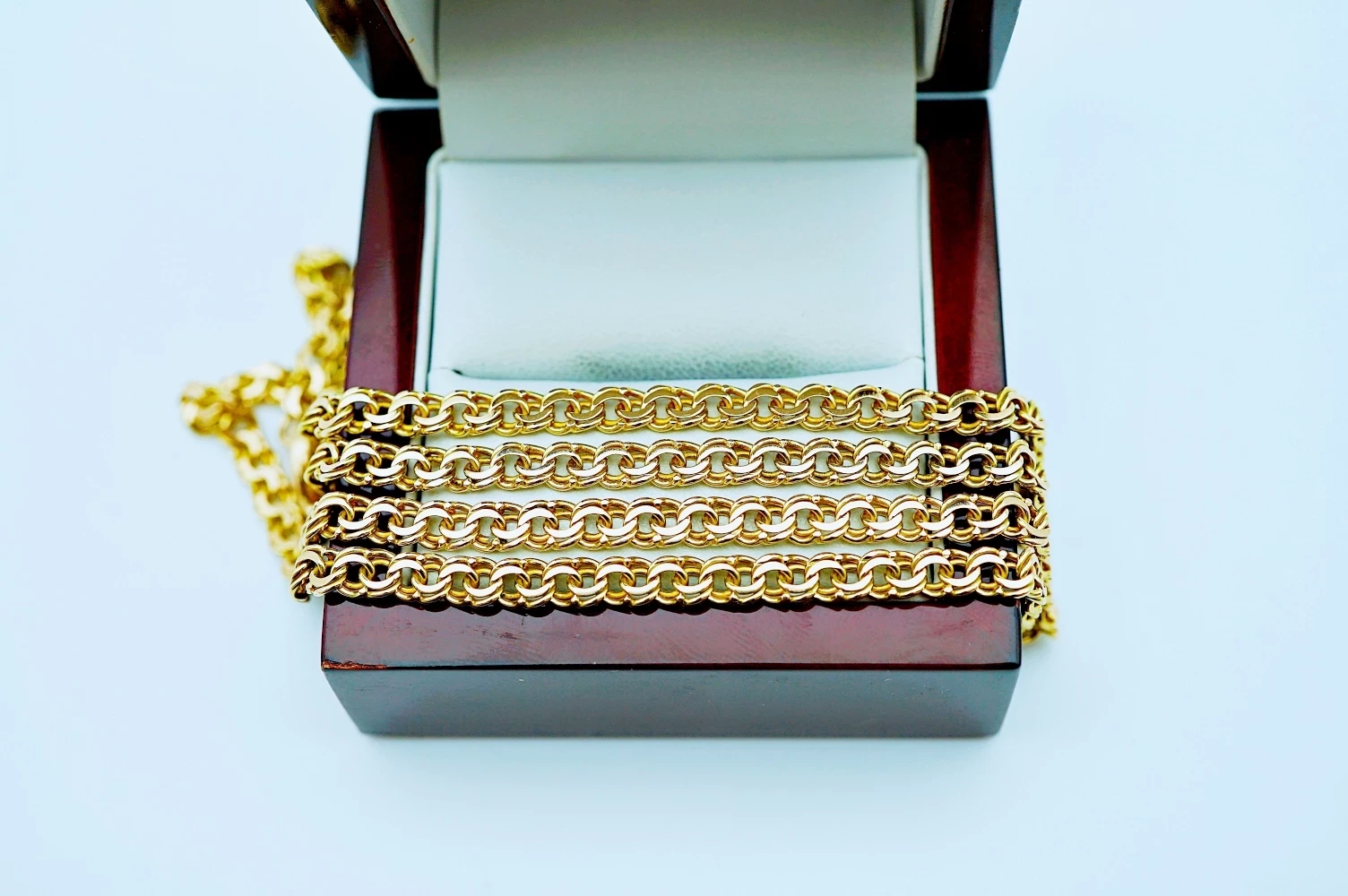 elegancki-zloty-lancuszek-garibaldi-pr585-14k-55cm-2010g-stan-11323-2