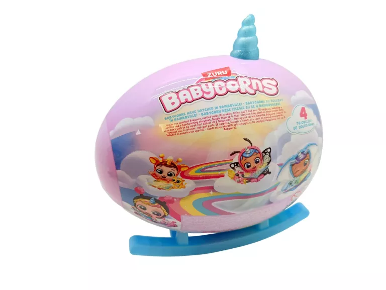 fioletowe-jajko-zuru-babycorns-niebieski-rog-15-niespodzianek-ean-gtin-4894680048997