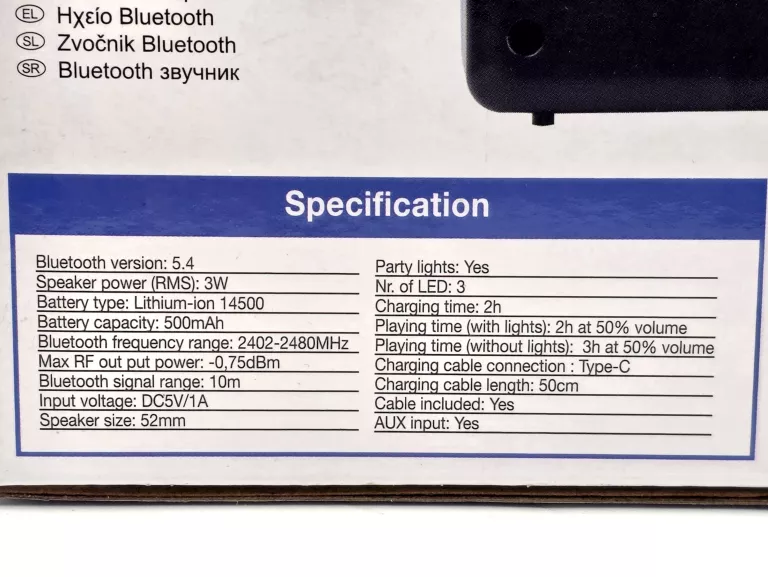 glosnik-bluetooth-z-imprezowym-swiatlem-rgb-3w-usb-c-ean-gtin-5905913303550