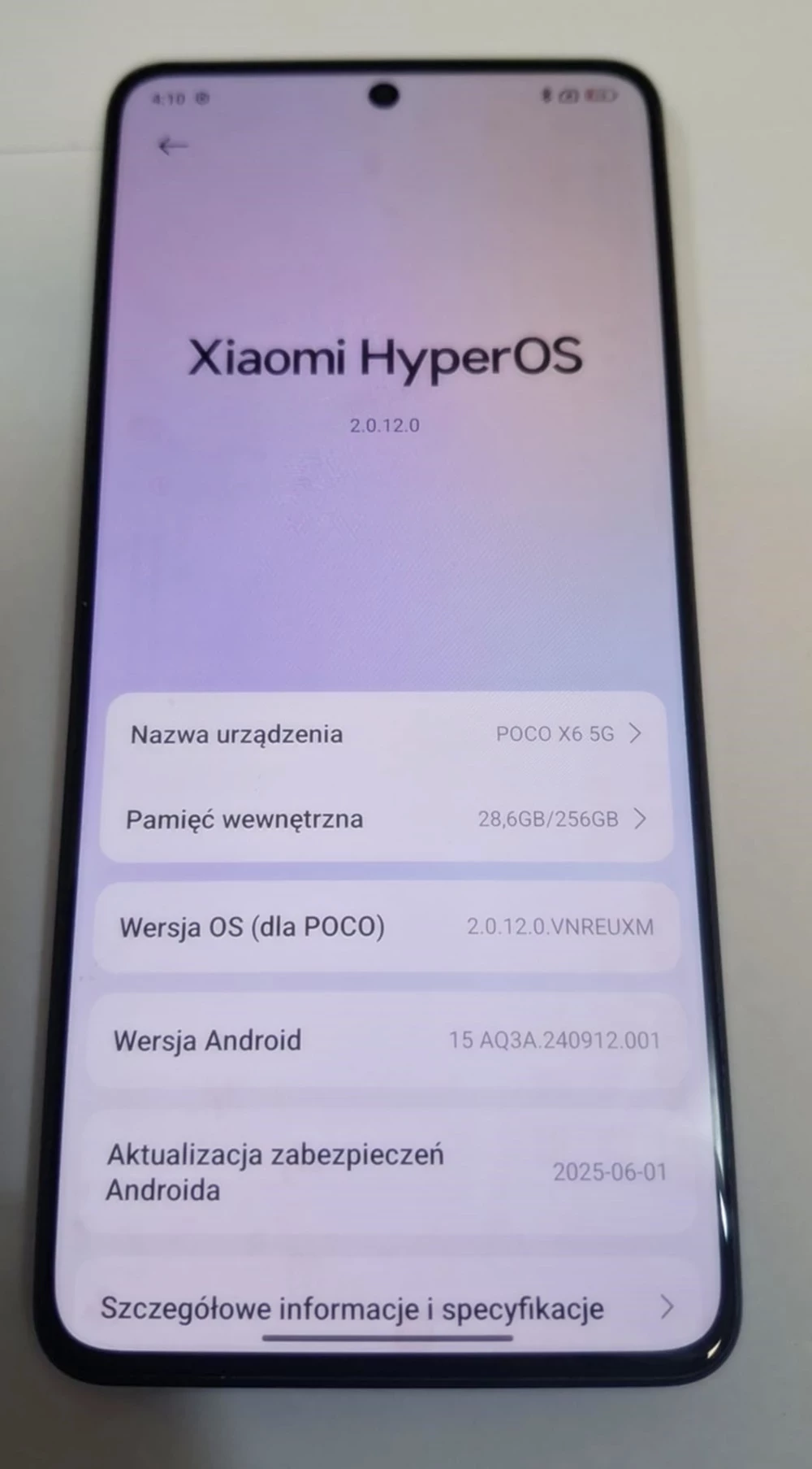 telefon-poco-x6-5g124256gb-pojemnosc-akumulatora-5100